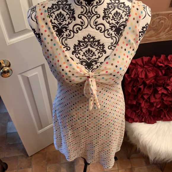 Size 7/8 Alyn Paige Polka Dots Sleeveless Dress - Picture 9 of 10